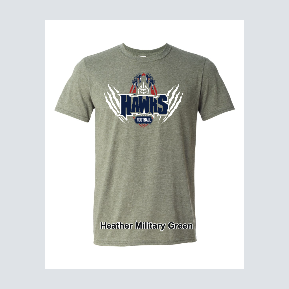 Hendricks Middle School Hawk Fooball Logo
