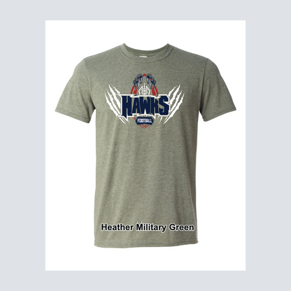 Hendricks Middle School Hawk Fooball Logo