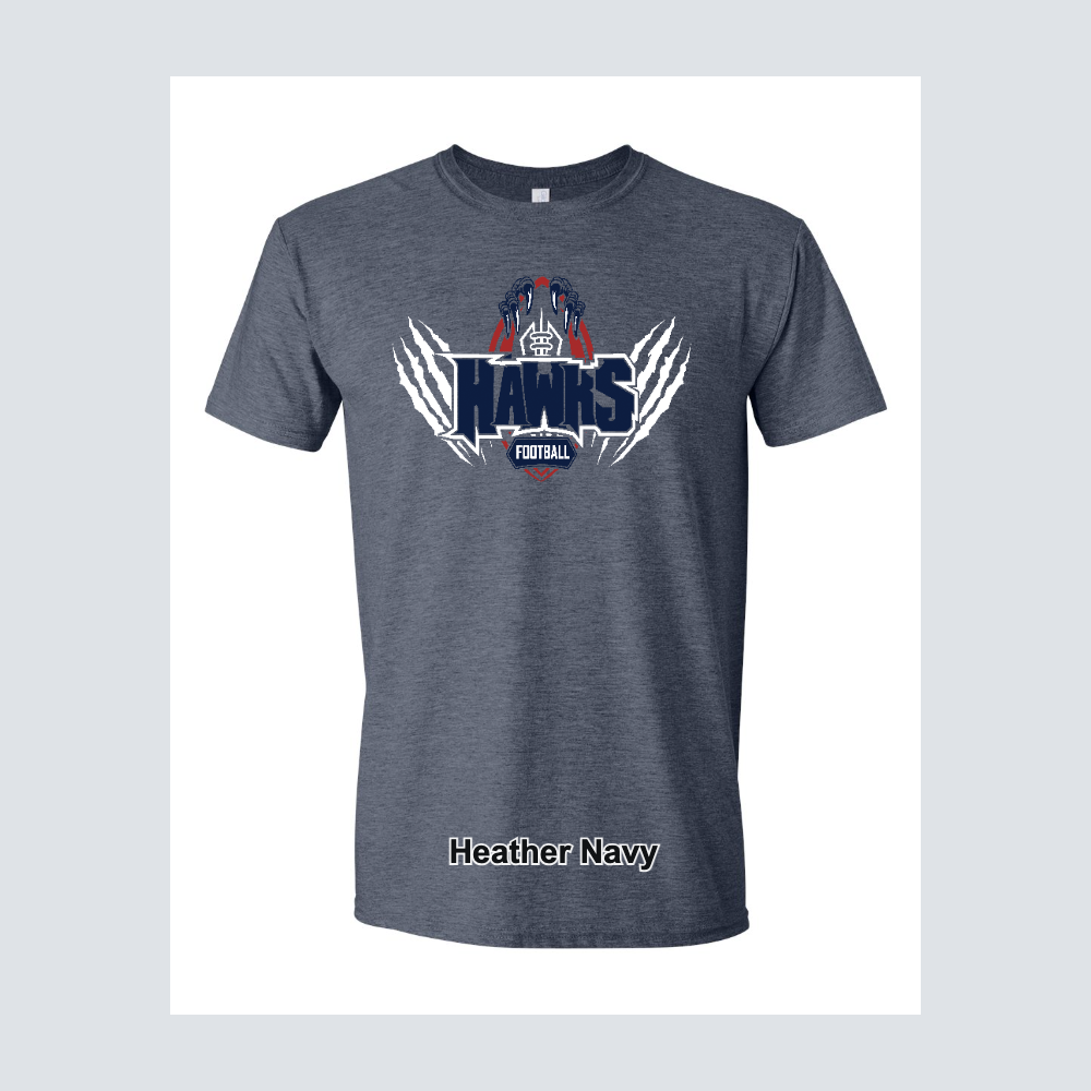 Hendricks Middle School Hawk Fooball Logo