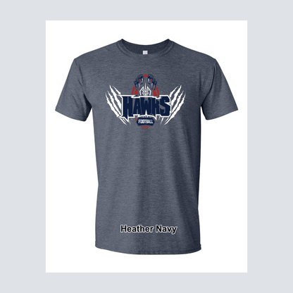 Hendricks Middle School Hawk Fooball Logo