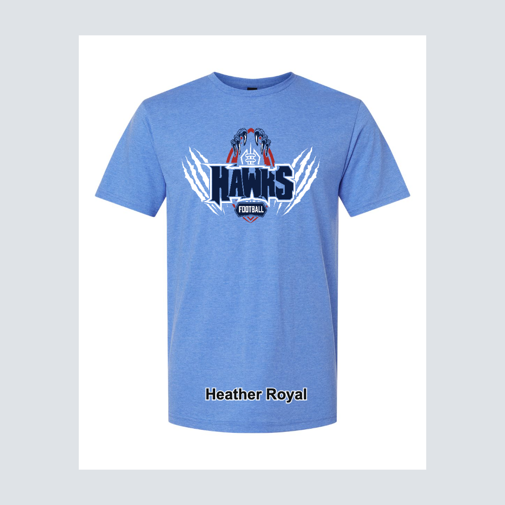 Hendricks Middle School Hawk Fooball Logo
