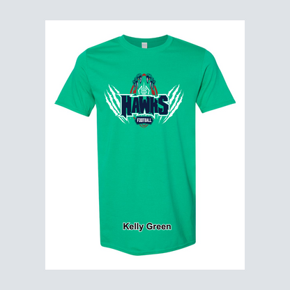 Hendricks Middle School Hawk Fooball Logo