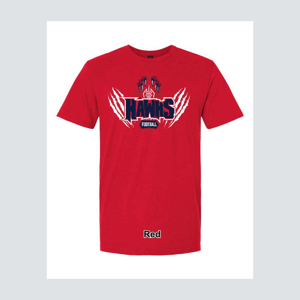 Hendricks Middle School Hawk Fooball Logo