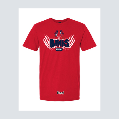 Hendricks Middle School Hawk Fooball Logo