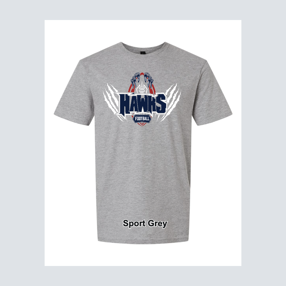 Hendricks Middle School Hawk Fooball Logo