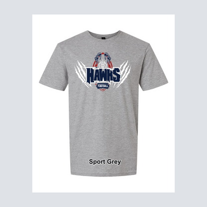 Hendricks Middle School Hawk Fooball Logo