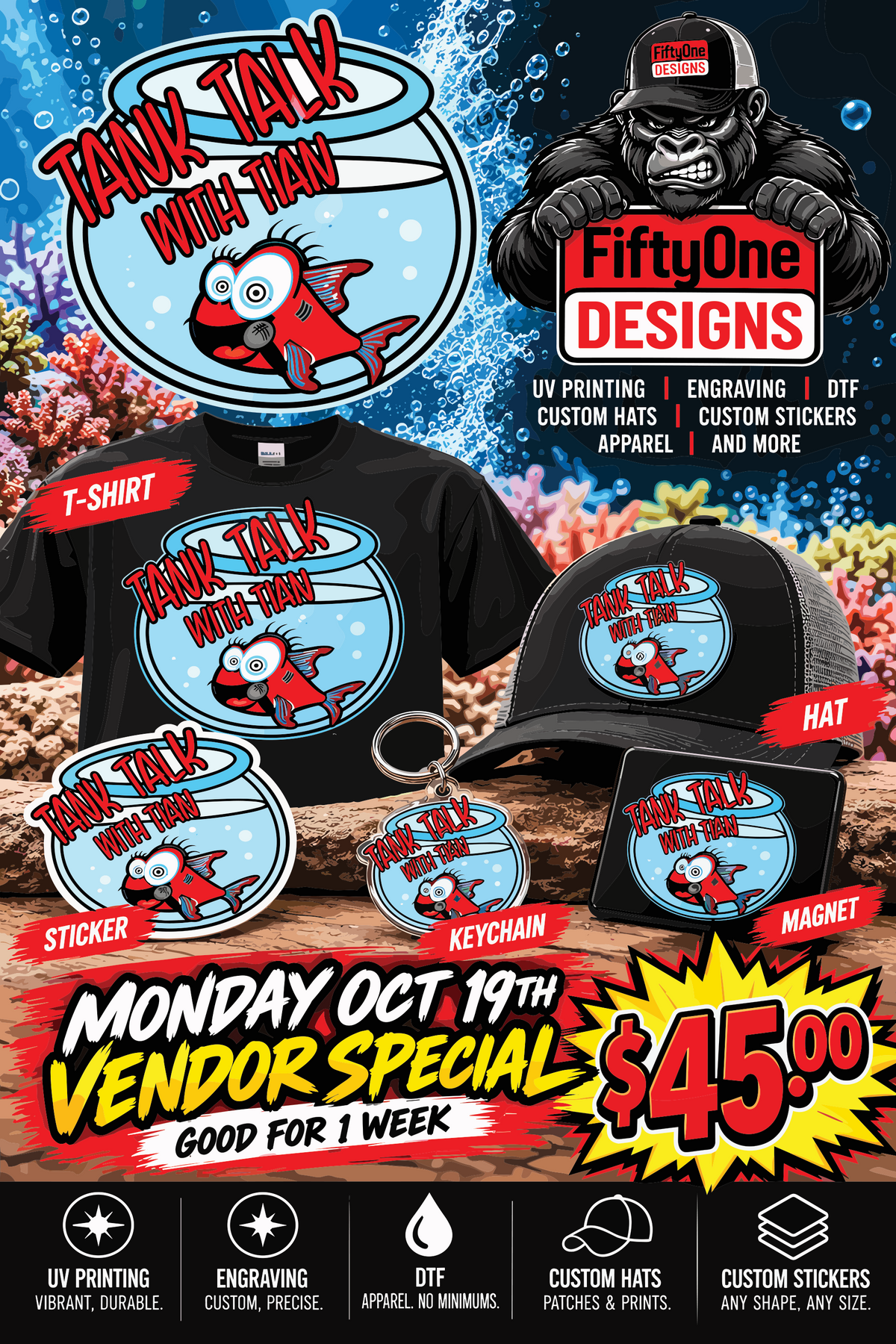 🔥 MONDAY VENDOR SPECIAL – ONLY $45! 🔥